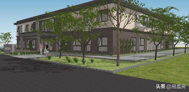 田園主題酒店設計圖紙，兩層蓋出5層的豐富功能