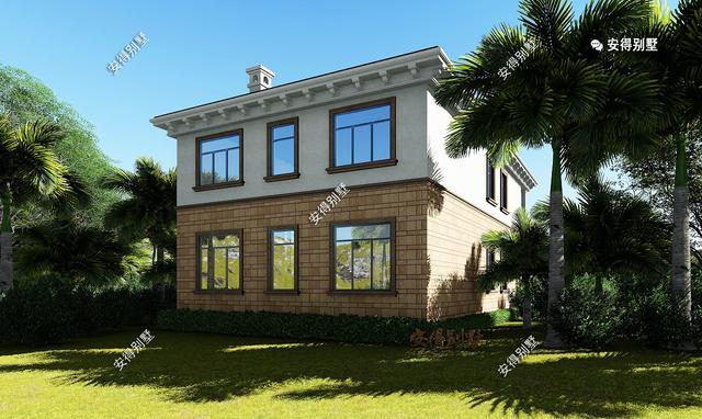 占地120㎡的2層歐式別墅設計圖，小戶型大功能的好房子，農村自建首選！