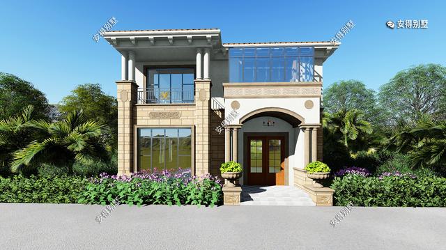 占地120㎡的2層歐式別墅設計圖，小戶型大功能的好房子，農村自建首選！