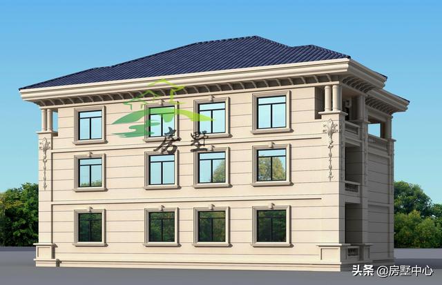 美觀別墅設計圖，堂屋的設計非常符合南方的習俗，外觀豪華大氣