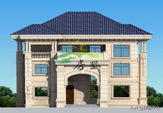 美觀別墅設計圖，堂屋的設計非常符合南方的習俗，外觀豪華大氣