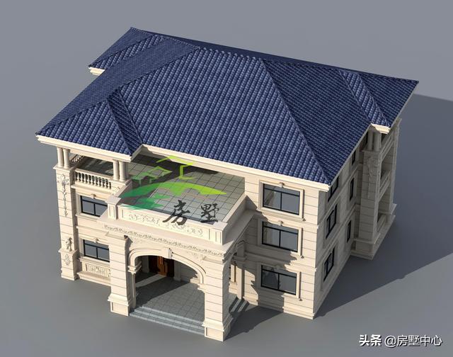 美觀別墅設計圖，堂屋的設計非常符合南方的習俗，外觀豪華大氣