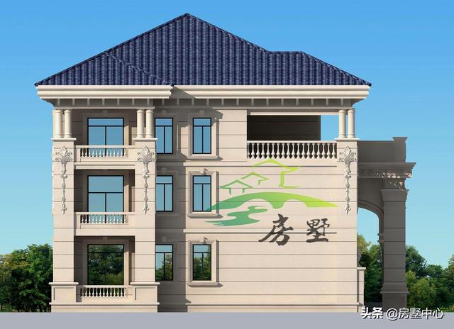 美觀別墅設計圖，堂屋的設計非常符合南方的習俗，外觀豪華大氣