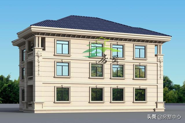 美觀別墅設計圖，堂屋的設計非常符合南方的習俗，外觀豪華大氣