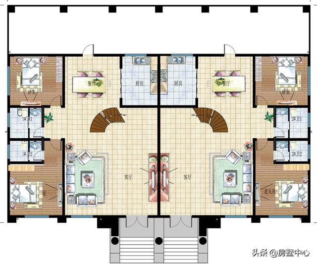 辛辛苦苦的一年過去了，兩兄弟雙拼別墅設計圖推薦，開開心心過個好年