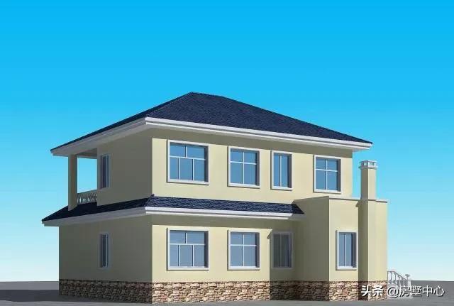 二層別墅設計圖，柴火房和車庫都有的歐式別墅，這才是農村該有的樣子