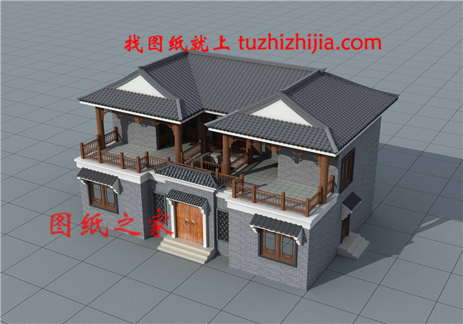 15&times;10米農村二層四合院自建房戶型圖，占地面積僅150平米