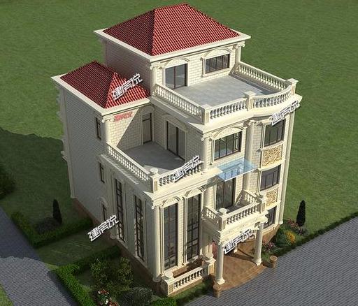 豪華別墅設計圖，福建富豪風光回鄉蓋百萬豪宅，成村里獨一棟，從此低調不起來