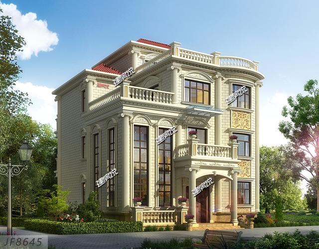 豪華別墅設計圖，福建富豪風光回鄉蓋百萬豪宅，成村里獨一棟，從此低調不起來