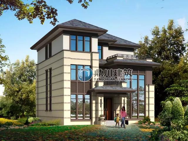 新中式三層別墅設(shè)計(jì)圖，經(jīng)典接地氣戶(hù)型，8間臥室盡享天倫！