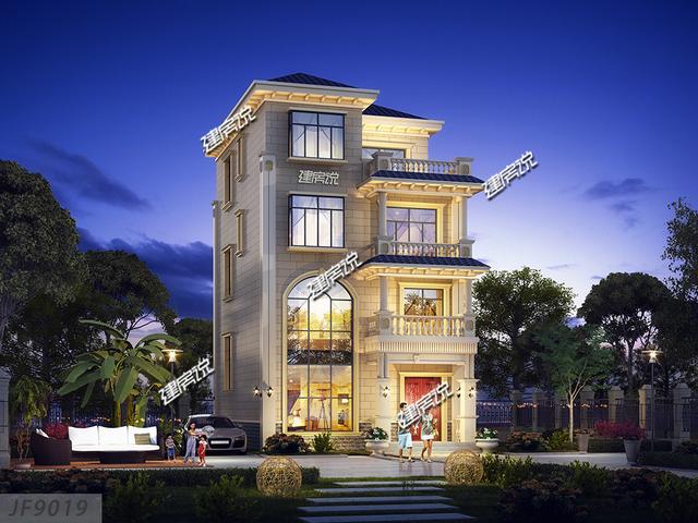 4層洋樓設計圖紙，湖南老板花50萬建了一棟，把村里的別墅都比下去了