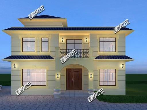 二層農村別墅設計圖，35萬真正的美觀實用，不比城里百萬豪宅差