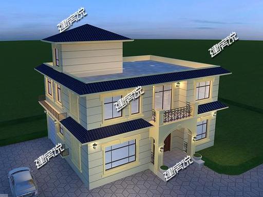 二層農村別墅設計圖，35萬真正的美觀實用，不比城里百萬豪宅差