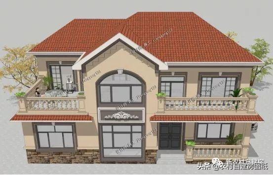 2026年最好看的6套二層鄉村別墅設計圖推薦，2套25萬開建，6中式百年不過時