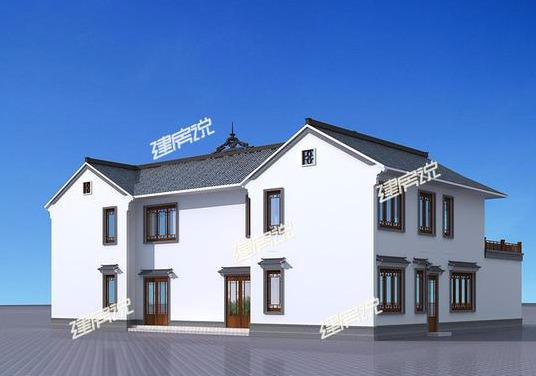 經典中是四合院設計圖，回鄉蓋四合院別墅給父母住，惹得全村人羨慕