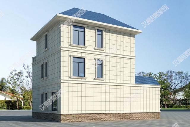 三層別墅設計圖，13.4X10.7米美觀又實用，建了全村都說好！