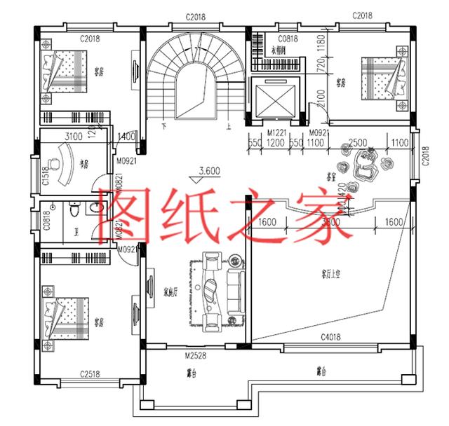 5套開間18米的三層別墅設計圖，寬敞明亮、利落大氣，非常實用！