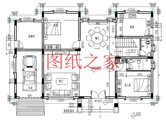 5套開間18米的三層別墅設計圖，寬敞明亮、利落大氣，非常實用！