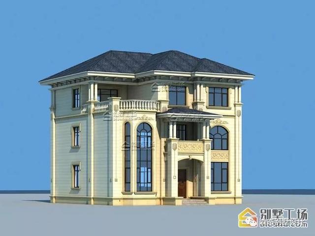 三層歐式別墅設計圖，12X13.2m，45萬造價“名利雙收”