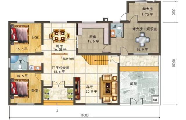 新中式別墅設計圖，青山四合，流水蜿蜒 帶你徜徉山水之間