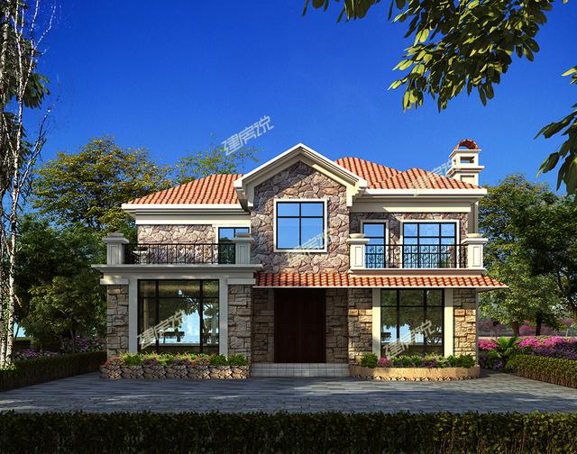 火爆農村花園小洋樓設計圖推薦，20棟建成實景，開春就建