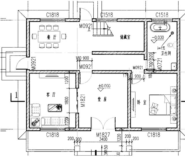 農(nóng)村二層自建別墅設(shè)計(jì)圖，12x12帶陽光花房