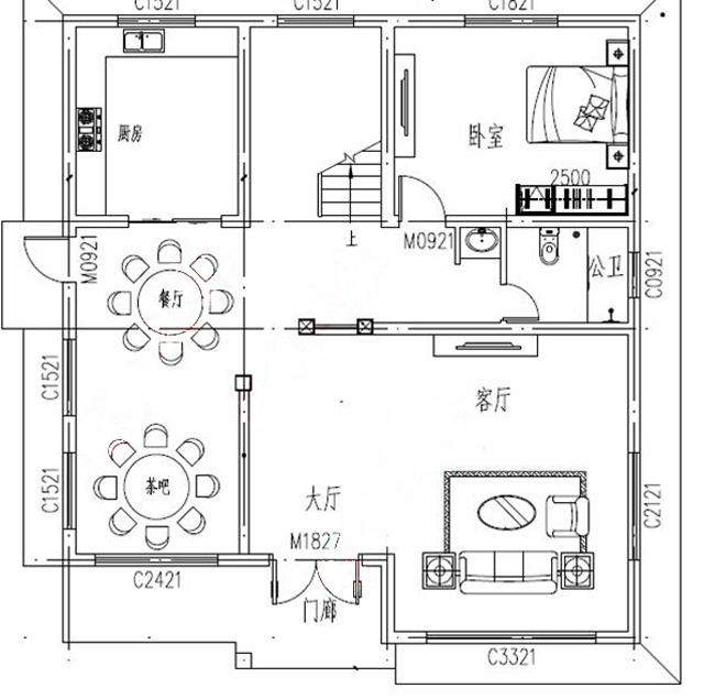 2026年新款農村新中式別墅設計效果圖，徽系設計