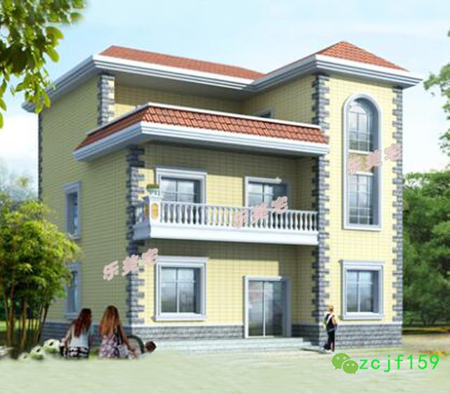 方正三層農(nóng)村自建房屋設(shè)計(jì)圖推薦，喜歡就趕緊建造吧！