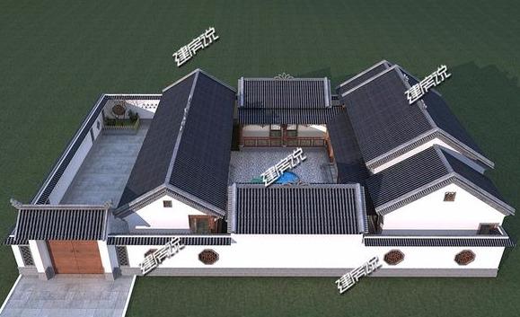 中國最美四合院別墅設計圖，一層也霸氣十足，秒殺高層洋樓