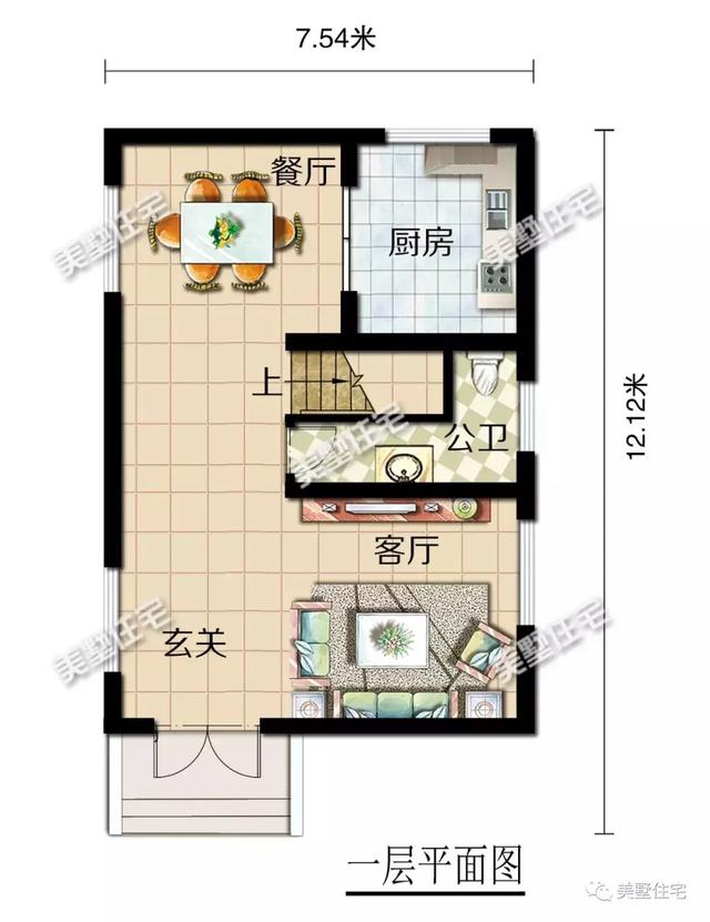占地79平三層農村別墅設計圖，重新定義空間，小面積實現大驚喜