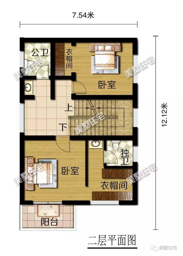 占地79平三層農村別墅設計圖，重新定義空間，小面積實現大驚喜