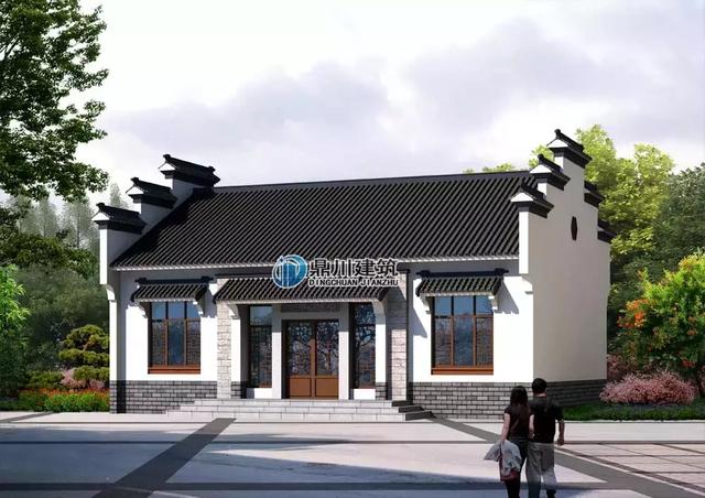 5套帶小院的中式小別墅設計圖，鐘靈毓秀宛若一幅山水畫