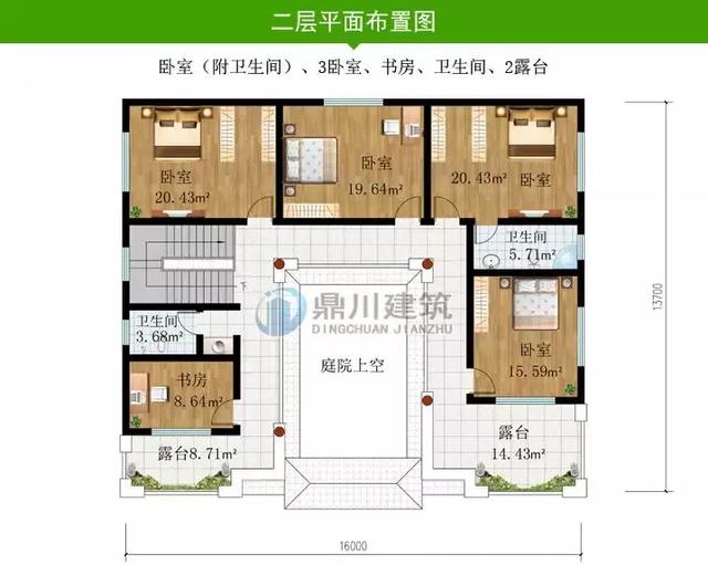 5套帶小院的中式小別墅設計圖，鐘靈毓秀宛若一幅山水畫
