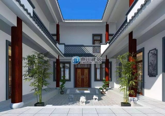 5套帶小院的中式小別墅設計圖，鐘靈毓秀宛若一幅山水畫