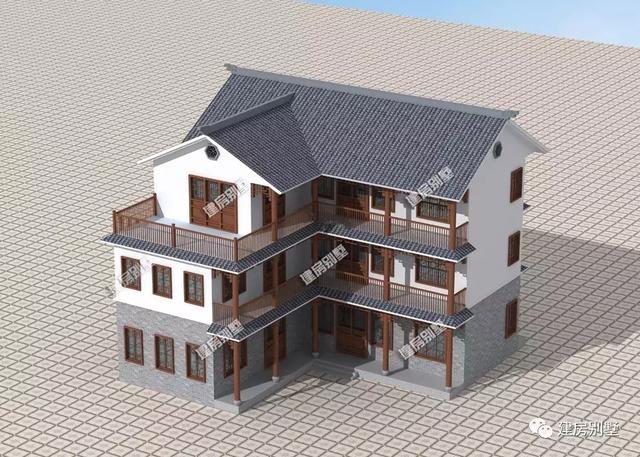 新中式風(fēng)格鄉(xiāng)村自建房推薦，復(fù)古有韻味，兩棟很有味道的住宅