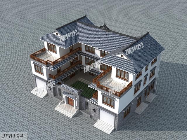 超贊的中式別墅設計圖，建棟在村里好風光，人人豎起大拇指！