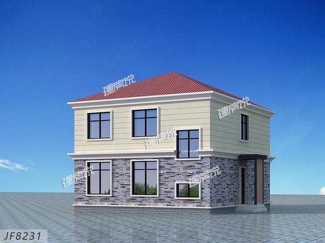 好消息！占地115平的二層別墅設計圖，你有30萬就能拿下