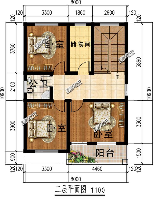 3款不同風格的別墅設計圖，造價都在二十多萬，看到就是賺到