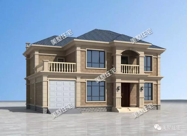 小別墅設計圖，二十多萬就能建，6間臥室還帶車庫，太值了！