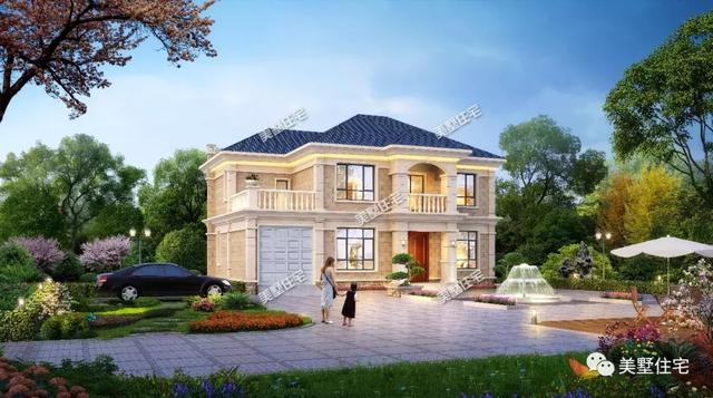 小別墅設計圖，二十多萬就能建，6間臥室還帶車庫，太值了！