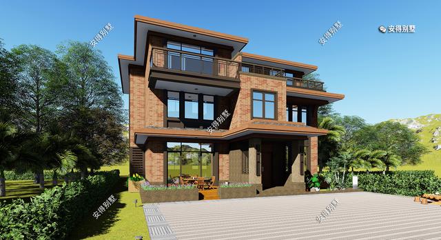 百看不厭的現(xiàn)代中式別墅設(shè)計(jì)圖，只怪沒早看到這套圖紙，平面一級(jí)棒！