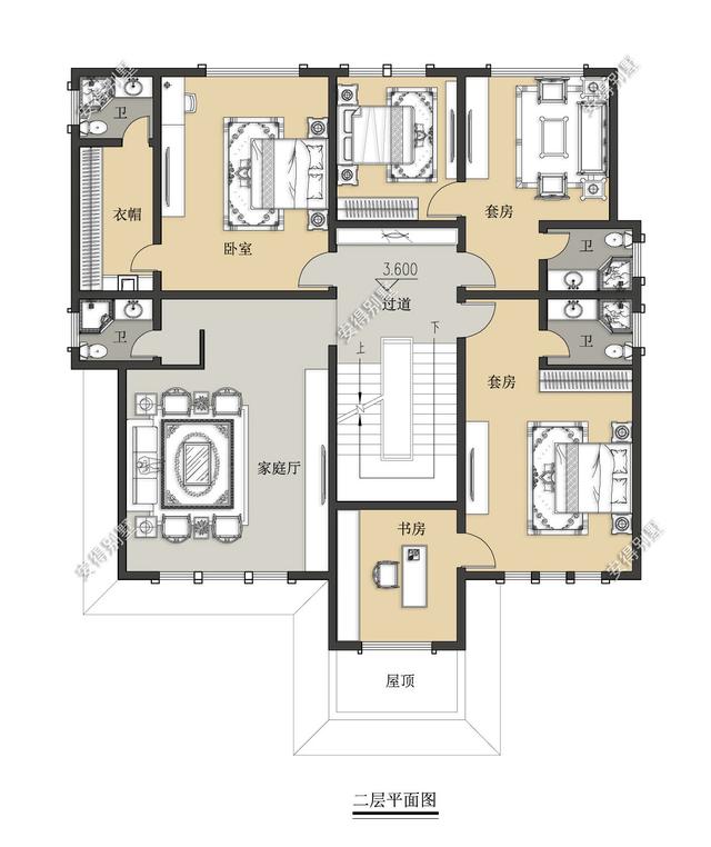 百看不厭的現(xiàn)代中式別墅設(shè)計(jì)圖，只怪沒早看到這套圖紙，平面一級(jí)棒！