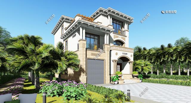 造價(jià)經(jīng)濟(jì)、平面實(shí)用的3層歐式別墅設(shè)計(jì)圖，回農(nóng)村建一棟，讓家人住豪宅