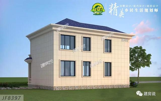 二層別墅設計圖，120㎡30萬可建，你說劃算不劃算？