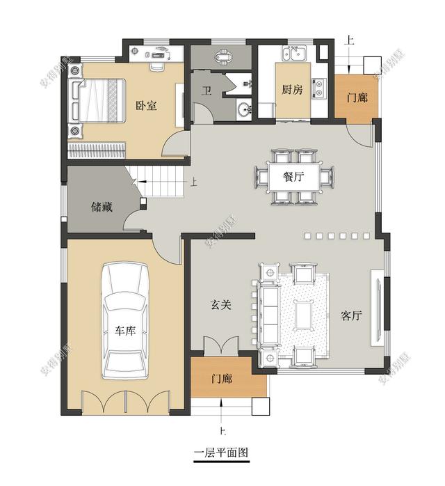 中式別墅設計圖，勝過四合院，樓中樓客廳7間臥室，親戚朋友都說好