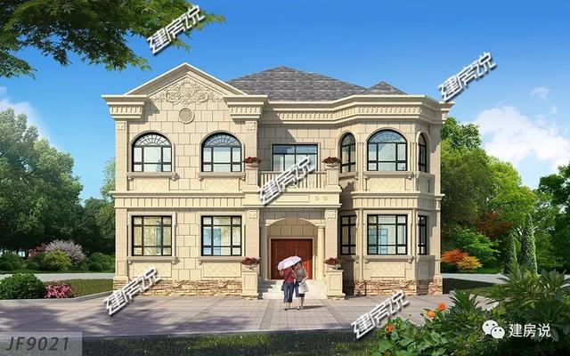 2層氣質別墅設計圖，建一棟，你就是全村最亮眼的人