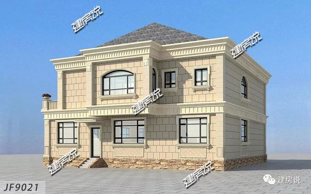 2層氣質別墅設計圖，建一棟，你就是全村最亮眼的人