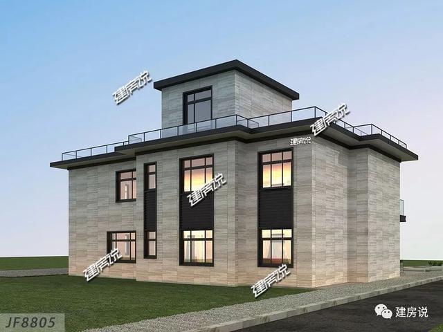 帶堂屋+大露臺的2層別墅設(shè)計圖，建棟人人羨慕又夸贊