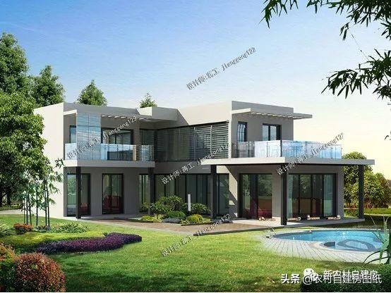 7款農(nóng)村二層別墅設(shè)計(jì)圖，每款都有大露臺(tái)，第4款讓人移不開眼睛