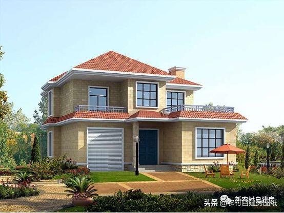 7款農(nóng)村二層別墅設(shè)計(jì)圖，每款都有大露臺(tái)，第4款讓人移不開眼睛